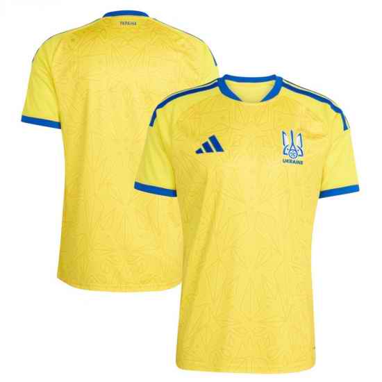 Men adidas Yellow Ukraine National Team FIFA x World Cup 2026 Home Replica Jersey